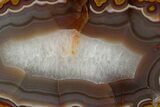 Polished Banded Agate Slab - Kerrouchen, Morocco #180588-1